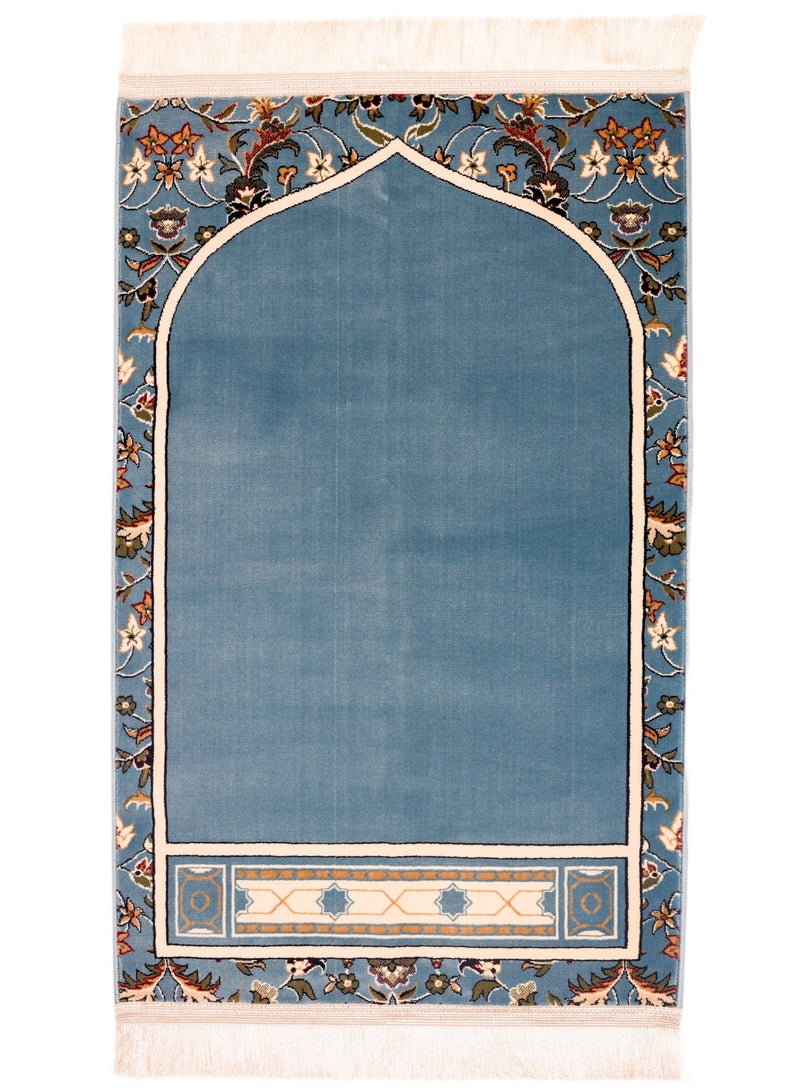 سجادتي مجموعة هدايا رمضان باكج 2 سجادة صلاة المحراب الأزرق والأخضر مستوحاة من سجاد إمام الحرم 5 مم - Image 5